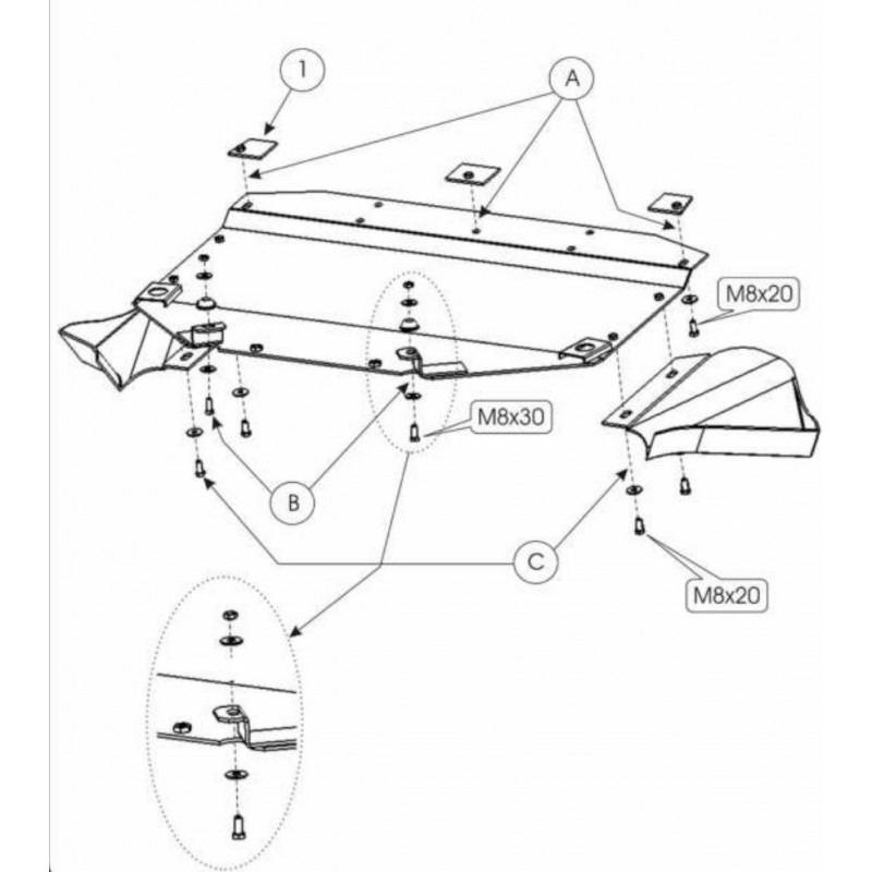 Audi A4 B5 (V6) (1994-2001) Under Engine Cover